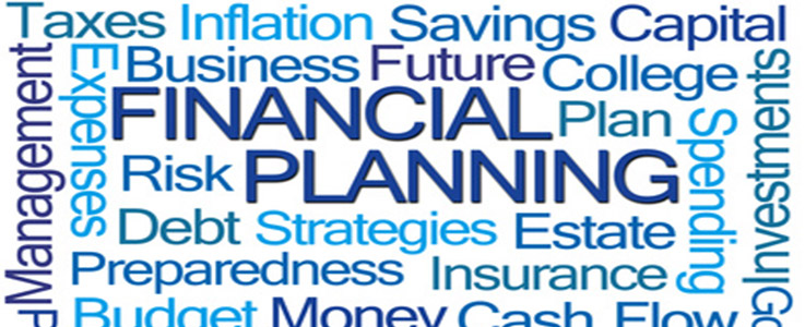 financial planning text graphic