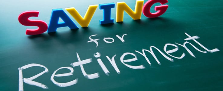 saving for retirement text graphic