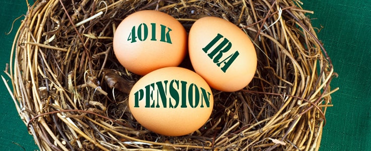 401k ira pension nest eggs