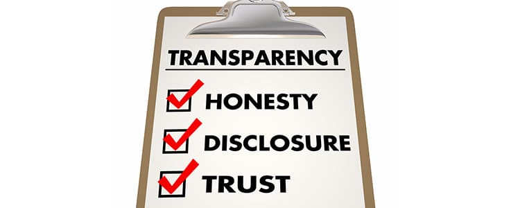 transparency qualities checklist