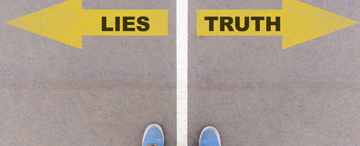 crossroads of truth and lies