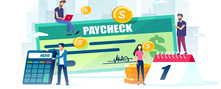 paycheck elements illustration
